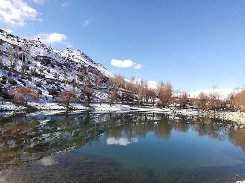 Nako Lake in winters
